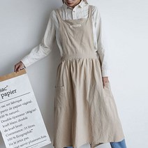 린넨 모던 앞치마 에이프런 3style, 모던앞치마 A / 다크그레이