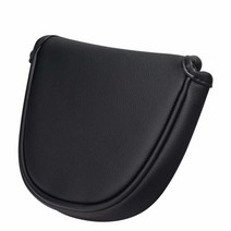 New Golf 블랙 말렛 퍼터 헤드 커버 헤드커버 센터 샤프트 퍼터용, Black, 1개
