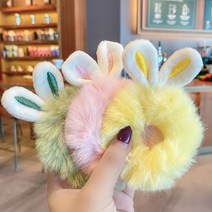 [6개세트] 뿌띵 페이크퍼 귀욤 쁘띠 헤어끈 곱창끈