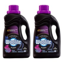 Woolite Dark Care Laundry Detergent Midnight Breeze Scent울라이트 다크 케어 런드리 디터젼트 미드나이트 브리즈 50oz(1.48L), 2개
