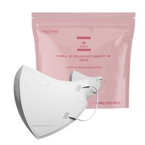 퓨어엘 새부리형 마스크 KF94 대형, 100개, 중형 화이트