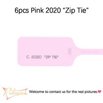 견고한 새로운 2020 "지퍼 넥타이" 인쇄 일회용 플라스틱 보안 씰 태그 오프 스니커즈 신발 장식, 한개옵션1, 06 Pink 2020 zip tie