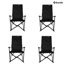 카르닉 모던 릴렉스체어 캠핑의자 (특대) 4개, 투톤카키(4개)