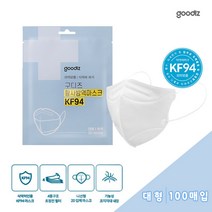 구디즈 KF94 황사방역마스크 100매 국내산마스크