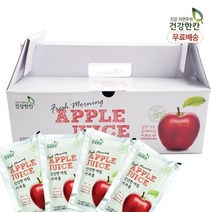케이셀러 신선한 생사과즙 아이에게 먹이기 편한 스파우트 파우치용기 사과즙, 신선한아침 50포, 1개
