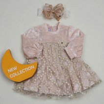 [압소바] (유아외출원피스)끌로 드레스 끌로헤어핀밴드SET (3AX725411)