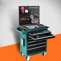 수리도구카트 공구함 멀티박스 이동식 카센터, 세븐블랙스+(백플레이트 패키지)