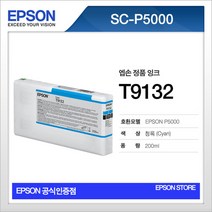 엡손 T9132 청록 사이언 EPSON P5000