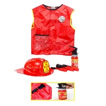 유치원 화재교육 소방관의상 헬멧 소품 간접경험 어린이집 체험 미래직업 변신완구