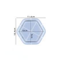 보도블럭 금형 벽돌 몰드 블럭바닥 대형 라운드 트레이 실리콘 시멘트 콘크리트 점토 주조 광장 스 지 플레이트 홈 장식 공예벽돌틀 석고 담장 정원 연못, 육각형