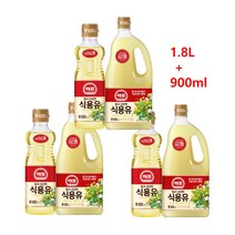 해표 식용유 1.8L + 900ml / 콩기름 사조대림 대두유 3세트