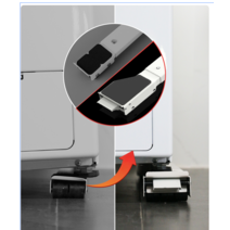 세탁기 진동방지패드 진동방지 충격흡수 미끄럼 방지 패드, 블랙 럭셔리 세트