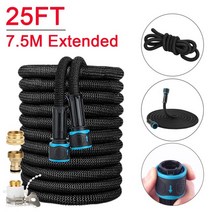 유압호스 정원 관개용 고압 세차 호스 분무기 확장 금속 급수 25-100FT-110, 19.25FT Hose