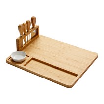 치즈 보드 세트 플레이트 디저트 홈파티치즈플래터, 싱글 서랍 더블 보울 포크 치즈 보드