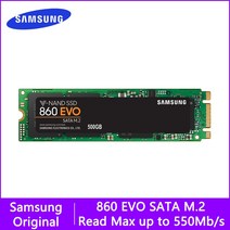 samsung 내부 ssd 860 evo m.2 250gb 500gb 1tb 2t 솔리드 스테이트 드라이브 hdd 하드 고속 노트북 pc 컴퓨터 데스크탑, 500g