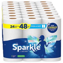 Sparkle® PickASize® 페이퍼 타월 더블 롤 24개 = 레귤러 48개