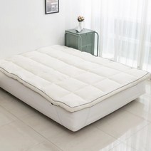 순면100 아잠 S 폭신토퍼 바닥토퍼 고밀도 케어 토퍼 SS Q, 화이트_SS