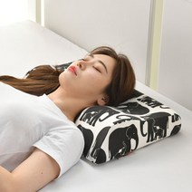 고니자니 스마트 메모리폼 베개, 엘리판티블랙