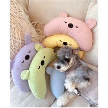 펫씨스터 강아지 반달베개 고양이 필로우 커버분리세탁 애견 턱배개, 블루