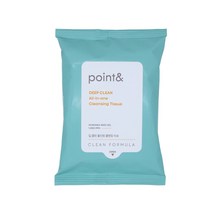 포인트앤 딥 클린 올인원 클렌징티슈 여행용, 20매, 1개
