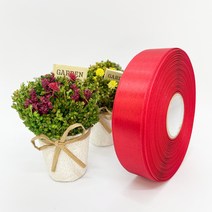 포장 리본 끈 제이제이리본 고밀도주자 10mm 15mm 76컬러 (길이 45M) 공단리본, 빨강