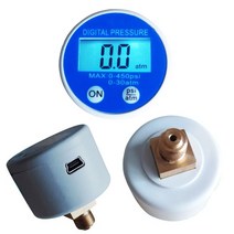 디지털 배터리 압력 게이지 0 ~ 450psi 30atm 40mm, 01 WHITE