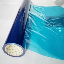 청랩 비닐랩 산업용 포장 표면보호 랩핑 파란색 필름 공업용 보호랩 PE 1000mm, E. 폭1.2m길이100m두께5