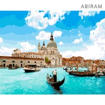 아비람 DIY 명화 그리기 유화 세트 정물 풍경 아트, 베니스