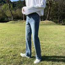 도코모드 / +5cm 도코 언발 트임 데님팬츠 (7006)