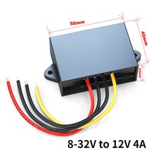 전압 안정기 스텝 다운/업 자동차 보트 전원 공급 장치 벅 부스트 DC 컨버터 5A 4A 1A 2A 3A 19V 30V 8-32V ~ 12V 24V, 8-32V to 12V 4A, 04 8-32V to 12V 4A