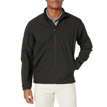 Callaway 남성용 긴소매 옵티 리펠 풀 지퍼 윈드 재킷 블랙 XL 캘러웨이, Medium