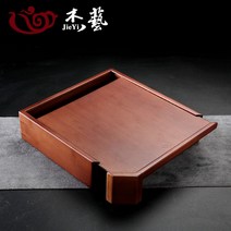 서랍형 보이차 보관함 보이차칼 보이차함 원형케이스 찻잔 다도용품, [전장] 주색 보이차 보관함