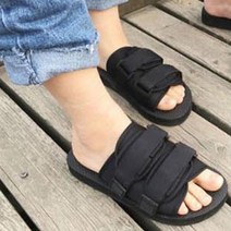[리더스] 남여공용 커플신발 캐주얼 찍찍이 슬리퍼 휴양지 바캉스 코디