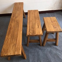 수입 고재 스툴 벤치 티크 우드 통 나무 원목 벤치 인테리어 소품, 1.6mx25cmx45cm