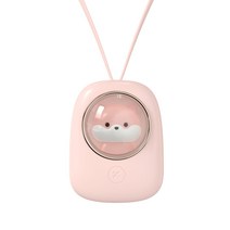 휴대용 USB 충전 선풍기 02, 하나, 핑크-다람쥐