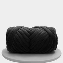 걸스코코 자이언트얀 일반얀 벨벳얀 미니백 가방만들기 DIY 망고실 가방 실 뜨개실, 블랙, 500g-벨벳