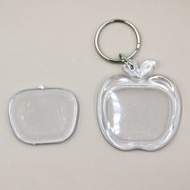 아크릴 액자 열쇠고리 사과 모양