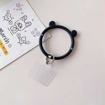휴대폰 핸드폰 핑거 스트랩 줄 동물 실리콘 손목 밴드 분실 방지 끈 핸드 캐리 낙하 팔찌, 한개옵션1, 6