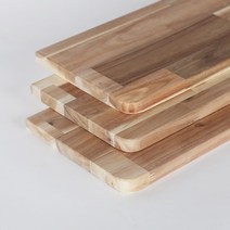 아카시아 원목 상판 400mm x 800mm, 2면라운딩