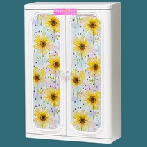 모던라이프 화이트 특허 욕실 수납장 인테리어 욕실장 플라스틱 수건장 정리대 수납선반, 욕실장 600 소형 해바라기, 1개