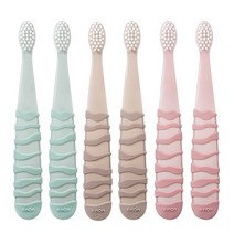 케이맘 키즈 칫솔 1단계 3종 세트, 퍼스트민트, 퍼스트피치, 퍼스트브라운, 1세트, 1개입