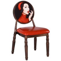 북유럽 엔틱 빈티지 의자 원목 복고풍 그림 감성 홈 카페 인테리어 레트로 체어, 10 J(실사진옵션이미지참고)