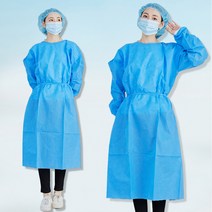 물리치료사복 격리복 보호복 일회용 격리가운 부직포 통기성 방수 작업복 수술실 간호복