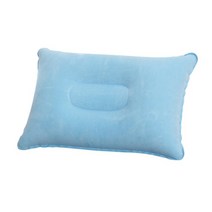 목베개 여행용 기내용 차량용 목받침 풍선 PVC 나일론 에어 베개 휴대용 초경량 캠핑 수면 쿠션 여행 하이, 07 Sky blue_01 34cmx22cm