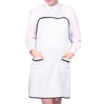 급식 학교 배식 앞치마 목걸이형 영양조리사 AE15, AE15 흰색