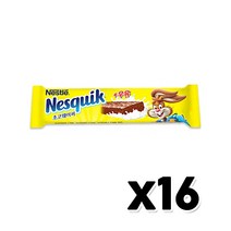 네스퀵 초코웨이퍼 웨하스 초코바 34g x 16개