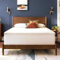Tempur-Pedic 템퍼 슈프림 3인치 매트리스 토퍼 퀸 화이트, 2 Inch