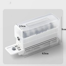 다공펀치 미니 6 홀 펀칭기 DIY 책 페이지 스티처 종이 바인딩 펀치 플래너 잎 구멍 펀처 사무실 문구, [04] Transparent