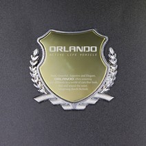 [간지] 올란도 C필러 휀다 꾸미기 레터링 포인트 튜닝 엠블럼 장식 익스테리어 몰딩, 블루(1P)