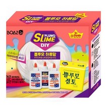 보아스린 하퐁말 물품 쁠루모 사무 풀 완구 용 만들기 슬라임 키트 문구 4W91D3C2, 1개, 1개